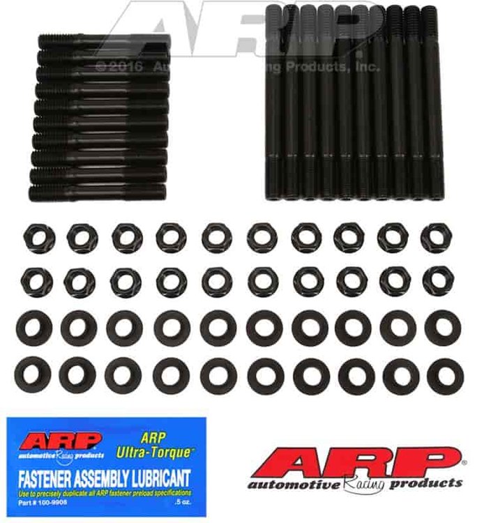 Head Studs w/Hex Nuts (U/Cut) SB Ford 289-302 5.9L w/350 Windsor Head