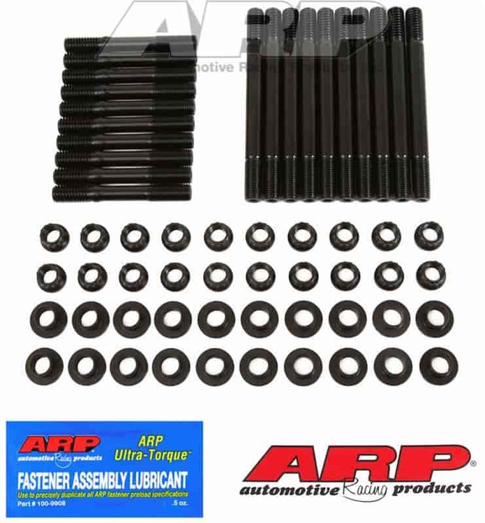 Head Studs w/12-Point Nuts (U/Cut Studs) Small Block Ford 289-302 5.9L w/350 Windsor Head
