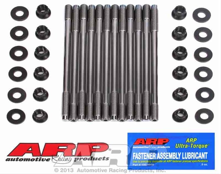Head Studs w/12-Point Nuts (U/Cut Studs) for Subaru EJ Series DOHC ARP2000