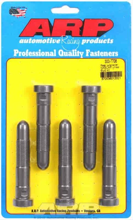 Rear w/spacer NASCAR wheel stud kit