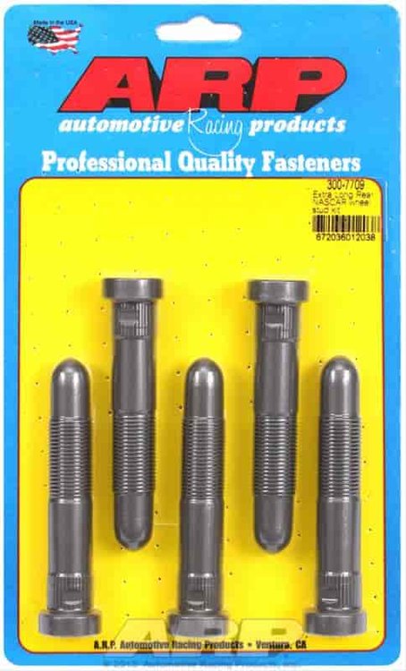 Extra long rear NASCAR wheel stud kit
