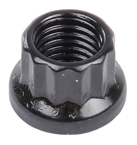Black Oxide 12-Point Nut 5/16"-24