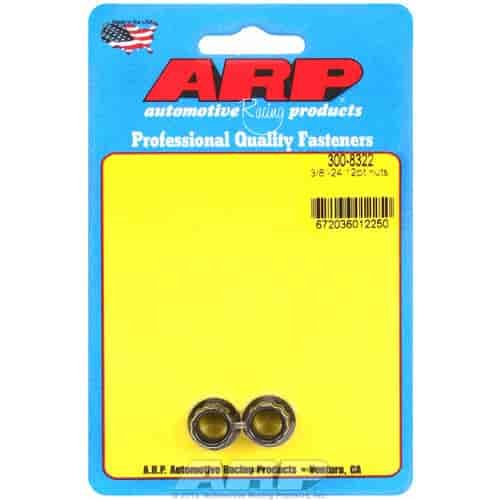 Black Oxide 12-Point Nuts 3/8"-24