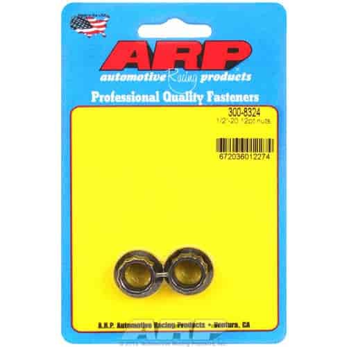 Black Oxide 12-Point Nuts 1/2"-20