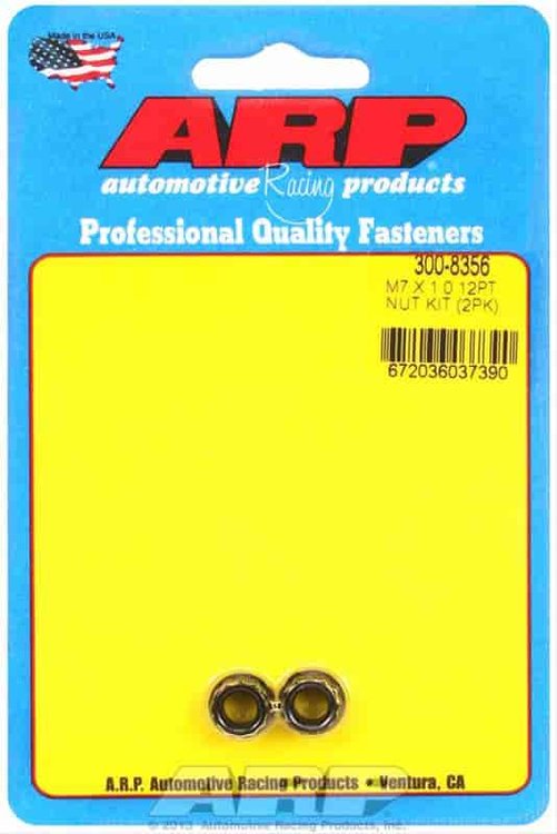 Black Oxide 12-Point Nuts M7 x 1.00
