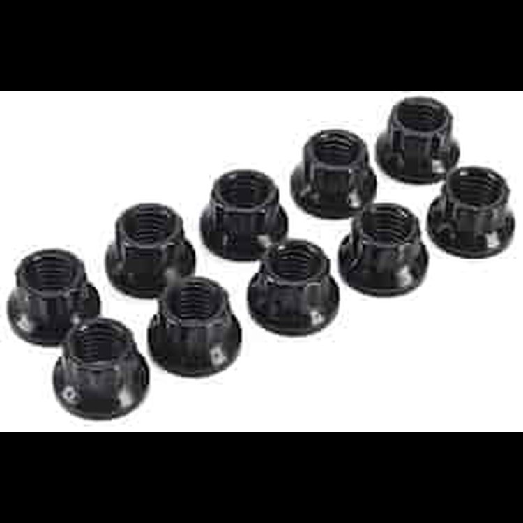 Black Oxide 12-Point Nuts M10 x 1.50