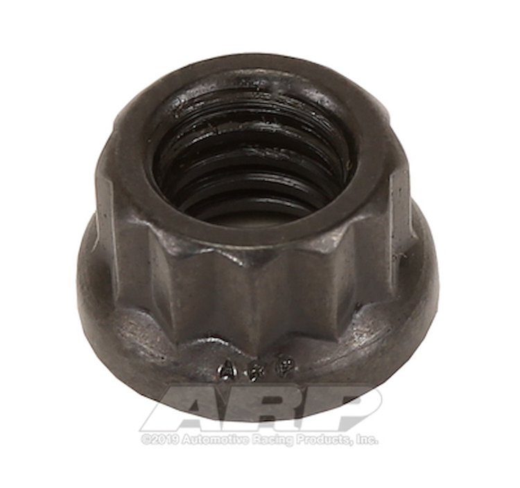 Black Oxide 12-Point Nut M6 x 1.00