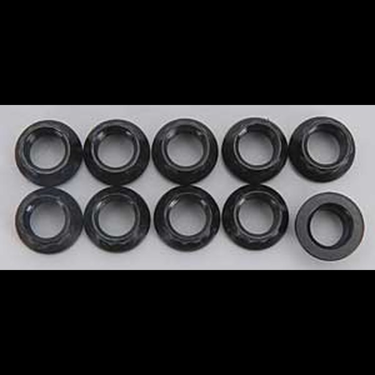 Black Oxide 12-Point Nuts 3/8" -24 (.645 Flange)