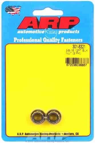 Black Oxide 12-Point Nut 3/8"-16