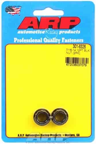 Black Oxide 12-Point Nut 7/16"-14