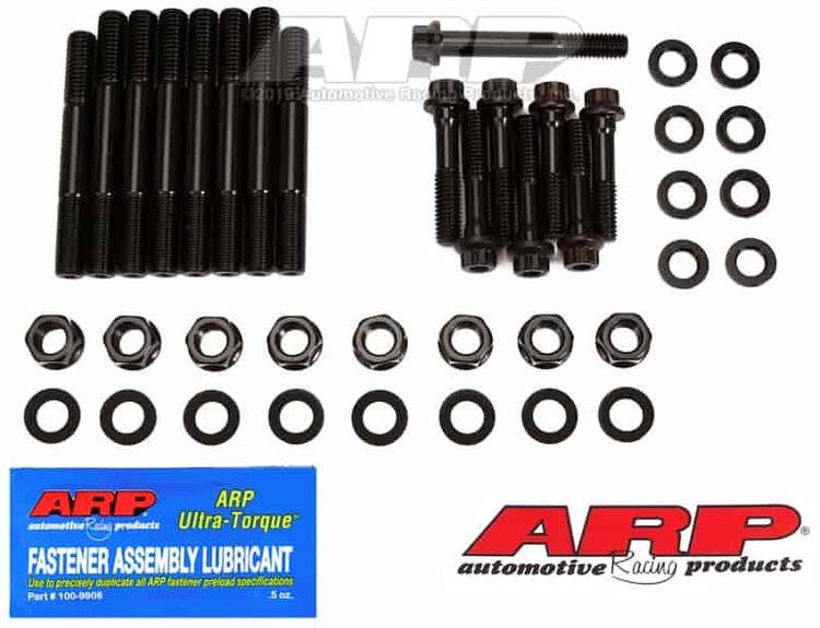 Main Stud Kit Buick V6 Stage II, 4-Bolt Main, Splayed Cap Bolts