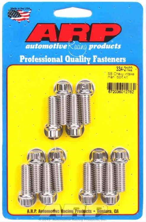 Intake Manifold Bolt Kit Small Block Chevy, 1.000"