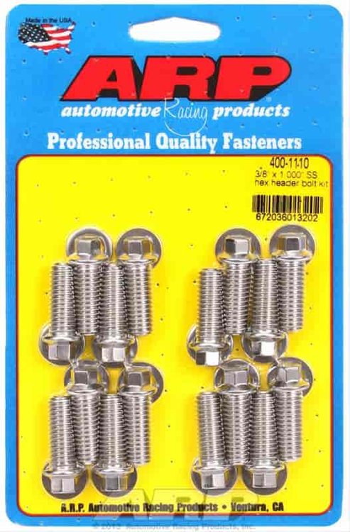 Header Bolt Kit Universal Bolt Kit