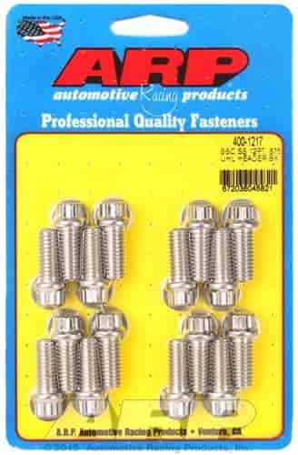 Big Block Chevy Stainless Steel 12-Point Header Bolt Kit