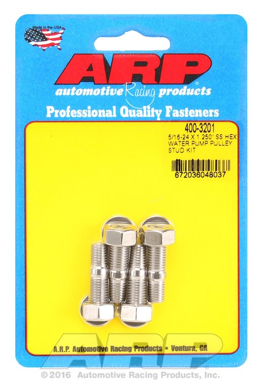 400-3201 Water Pump Pulley Stud Kit 5/16-24 x 1.250 in.