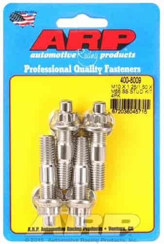 M10 X 1.25/1.50 X 55mm broached stud kit 4pcs