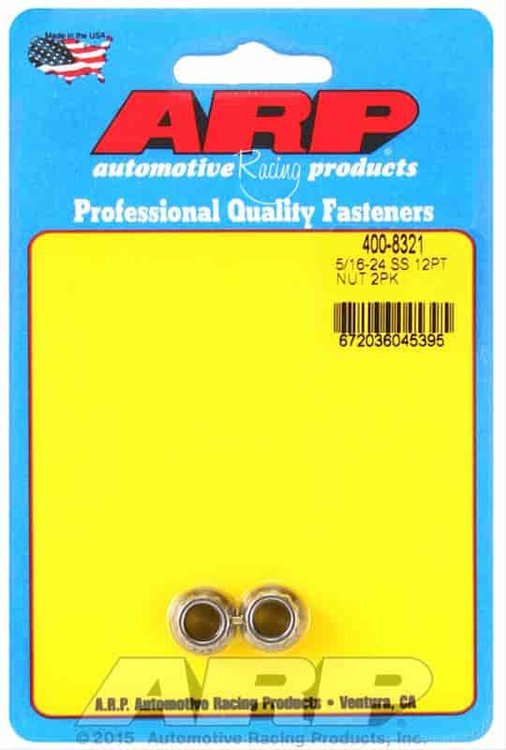 Stainless Steel 12-Point Nut 5/16"-24
