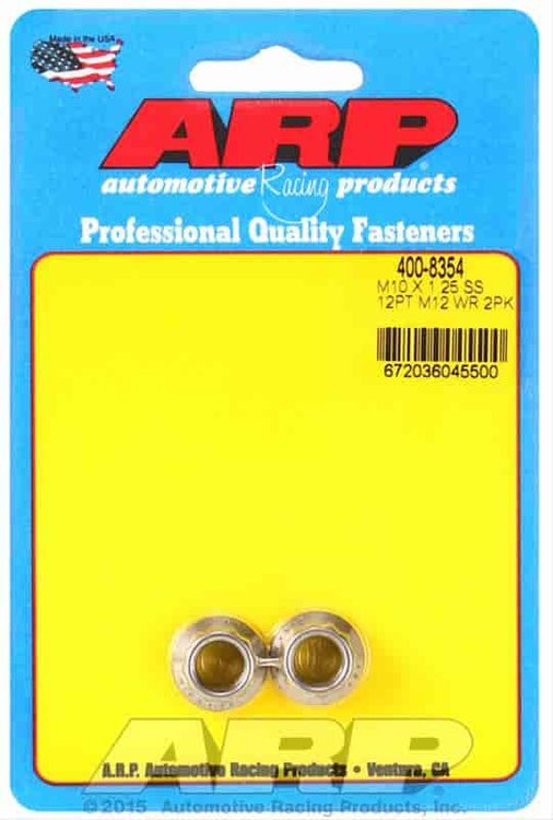Stainless Steel 12-Point Nuts M10 x 1.25