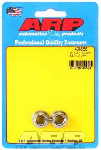 400-8355 Stainless Steel 12-Point Nuts, 10 mm x 1.50