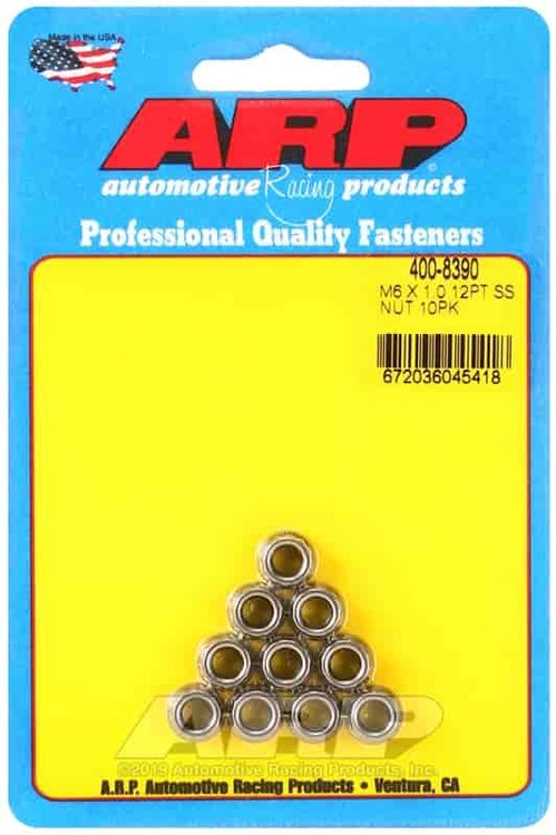 M6 X 1.00 SS M8 socket 12pt nut kit