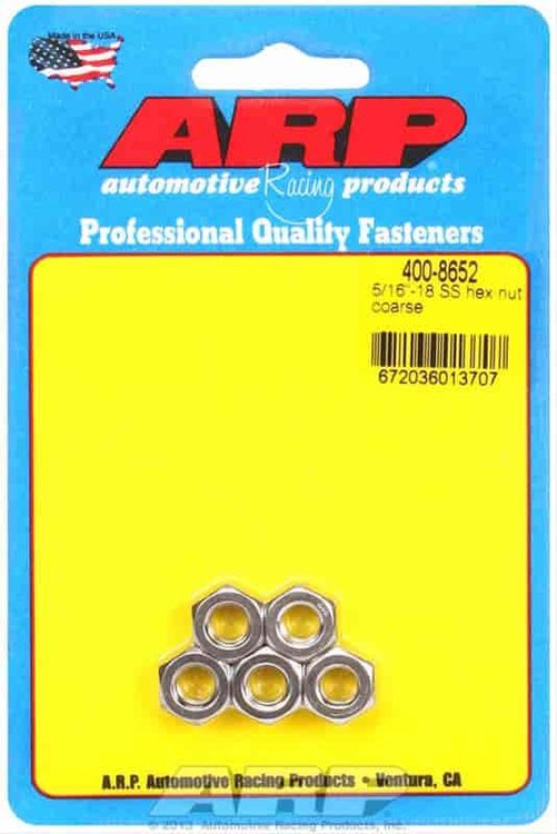 Stainless Steel Hex 5/16"-18