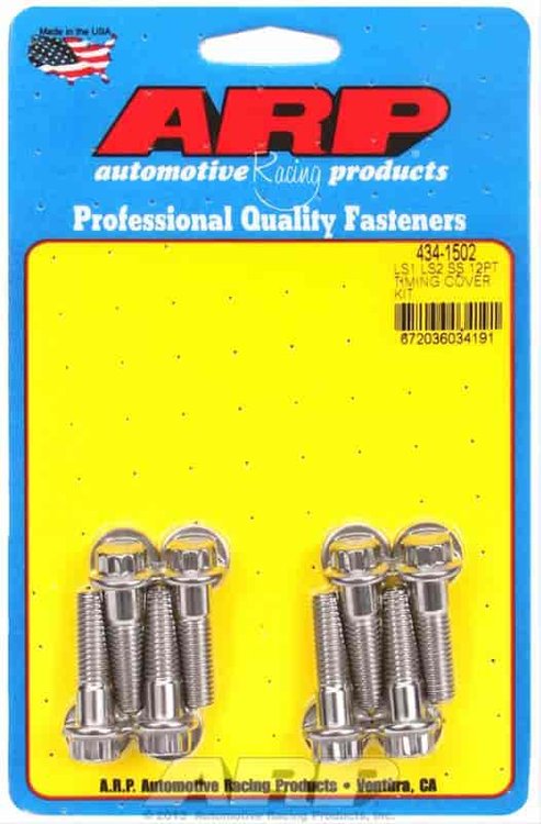 Timing Cover Bolts Chevy LS1, LS2