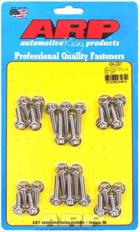 Stainless Steel Coil Bracket Bolts Small Block Chevy LS Series