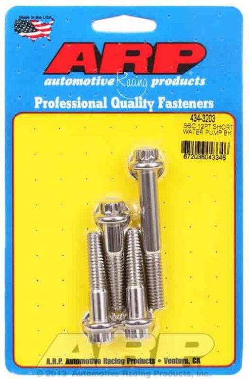 Water Pump Bolts Small Block Chevy