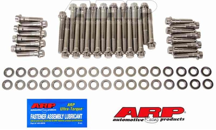 High Performance Head Bolt Kit Stainless Small Block Chevy