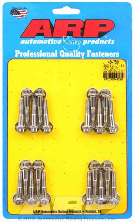 Stainless Steel 12-Point Valve Cover Bolt Kit