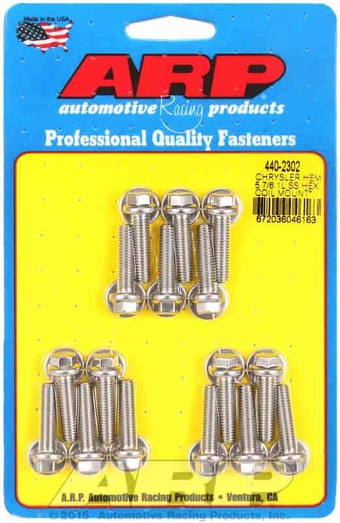 Chrysler hemi 5.7/6.1L SS hex coil mount bolt kit