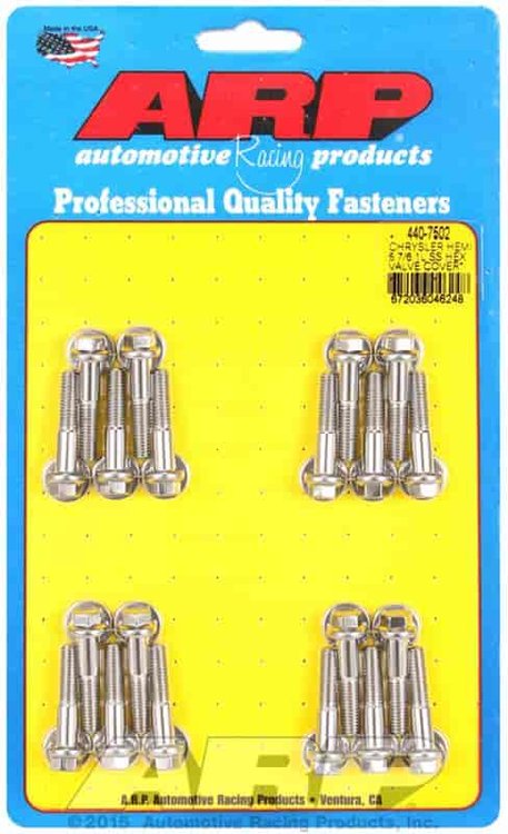 Chrysler hemi 5.7/6.1L SS hex valve cover bolt kit
