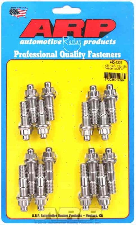 Header Studs Chrysler KB Hemi, 340-360 (Stud w/Prov for Blower Brackets)