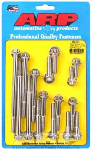 Ford 289-302 SS 12pt iron water pump and front cover bolt kit