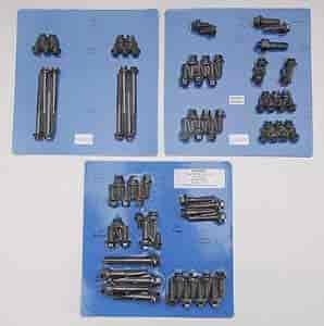 Chrome Moly Black Oxide Hex Head Fastener Kit Chevrolet SB-Chevy 1987-95