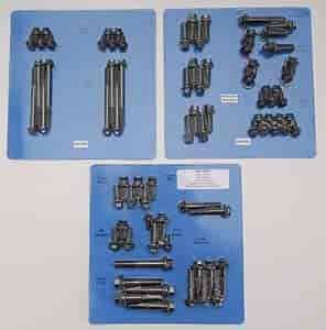Chrome Moly Black Oxide Hex Head Fastener Kit Chevrolet SB-Chevy Vortec (1996-Later)