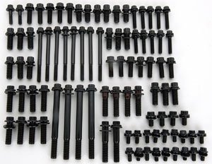 Chrome Moly Black Oxide Hex Head Fastener Kit SB Chevy LS-Series