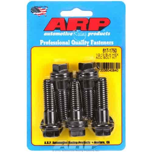 1/2 -13 x 1.750 hex black oxide bolts