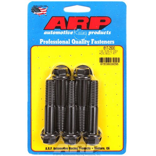 617-2500 ARP Black Oxide Hex Head Bolt [1/2 in.- 13 x 2.500 in.]