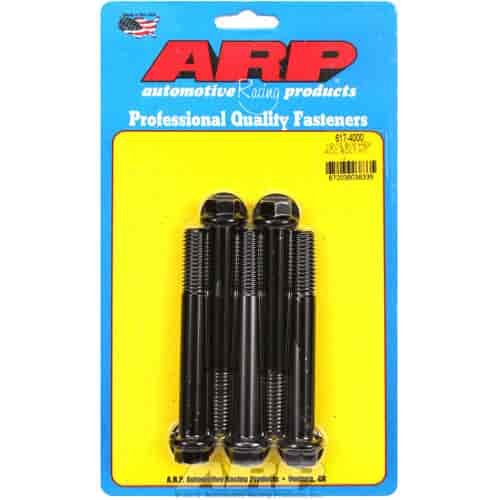 1/2 -13 x 4.000 hex black oxide bolts