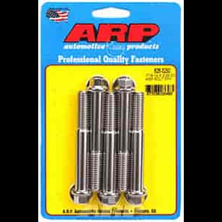 7/16" Stainless Steel Hex Bolts 3.250" UHL
