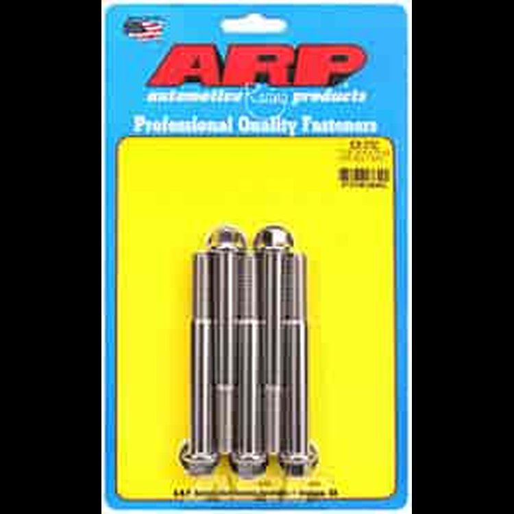 7/16" Stainless Steel Hex Bolts 3.750" UHL