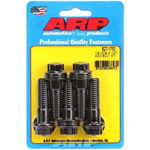 1/2 -13 x 1.750 12pt black oxide bolts