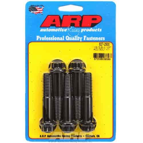 1/2 -13 x 2.500 12pt black oxide bolts