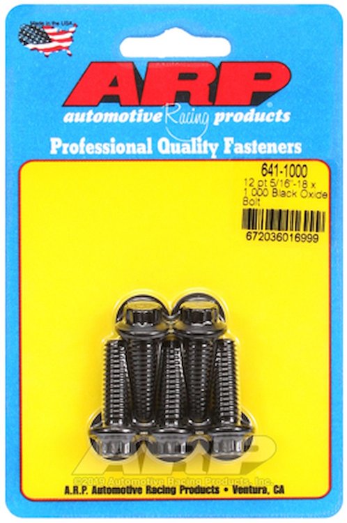 5/16"-18 Chromemoly Bolts 1.000" UHL, 12-Point