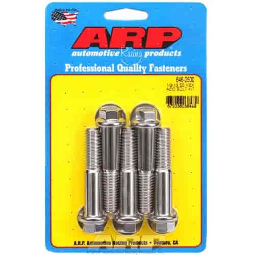 1/2 -13 X 2.500 hex SS bolts