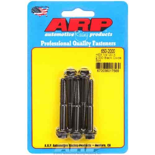 1/4"-20 Chromemoly Bolts 2.000" UHL, Hex
