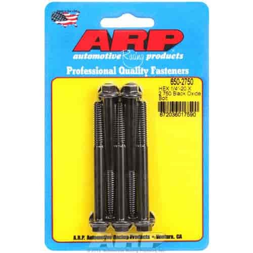 1/4"-20 Chromemoly Bolts 2.750" UHL, Hex