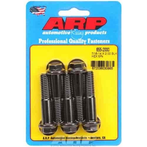 7/16"-14 Chromemoly Bolts 2.000" UHL, Hex