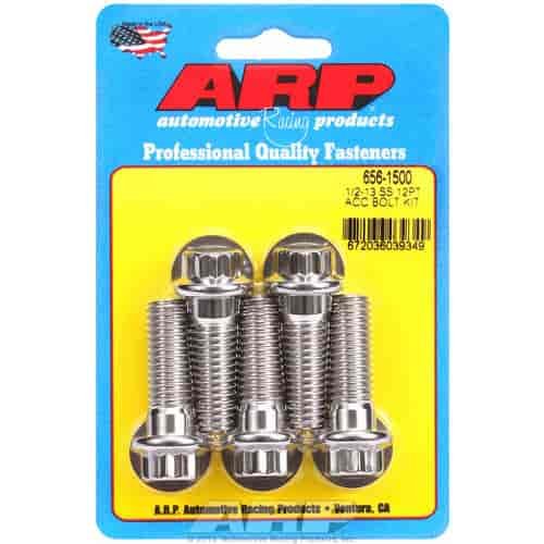 1/2 -13 x 1.500 12pt SS bolts